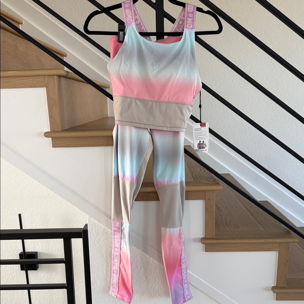Molo Kids Matching Set in Pink and Blue Ombre